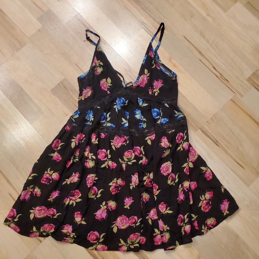 NWT Delia's by Dolls Kill Lost in Yesterday Floral Mini Dress Sz XS